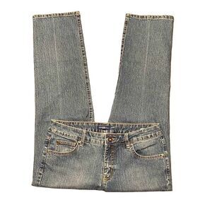 Bandolino Mandie five pocket style straight leg jeans size 12 Short